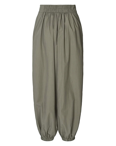 Rabens Saloner - Inridi Poplin Gathered Bukser - Asphalt 
